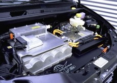 Motorraum des Ford E-Ka Elektroautos