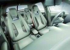 Innenansicht des A1 Sportsback Concept Hybridfahrzeug 2008