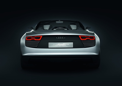 Heck des Audi e-tron spyder 2010
