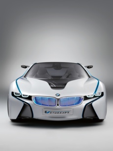 Frontansicht des Konzeptfahrzeugs BMW Vision EfficientDynamics 2009