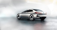 Elektroauto BMW Ansicht von hinten i Visin Dynamics