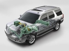 Hybrid-Komponenten des Cadillac Escalade 2Mode Hybrid 2007