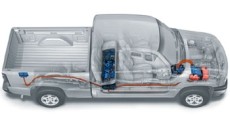 Hybrid-Komponenten des Chevrolet Silverado Hybrid 2004