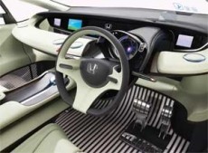 Innenraum des Honda FCX Concept Brennstoffzellenauto