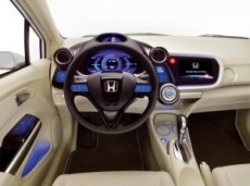 Innenraum des Hybridauto Honda Insight 2009
