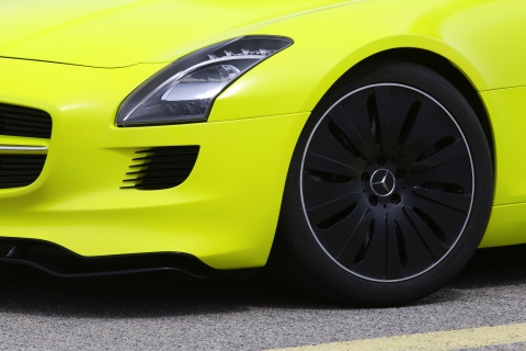 Felgen des Mercedes SLS AMG E-CELL 2010