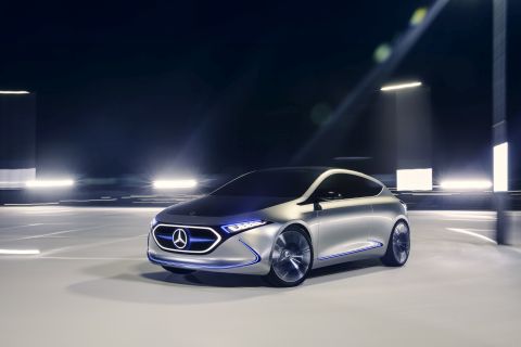 Elektro-Fahrzeug Mercedes Concept EQA 2017 vorne