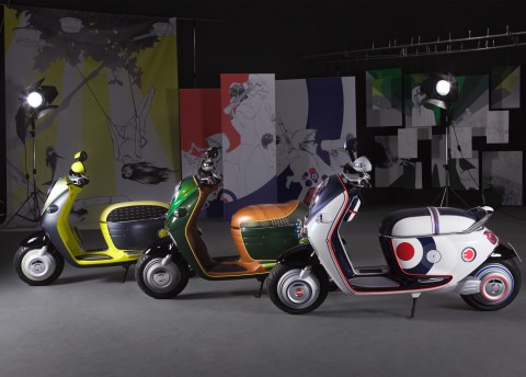 Drei Elektroroller Mini Scooter E Concept 2010