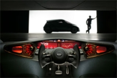 Cockpit des Nissan Mixim Elektroautos 2007