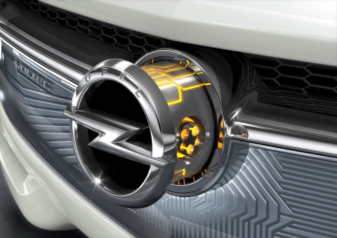 Ladeanschluss des Opel Flextreme GT/E Concept Car 2010