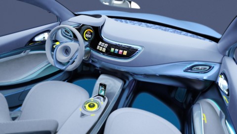 Innenraum des Elektroauto Fluence Z.E. Concept 2009