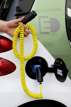 Ladestecker des Smart fortwo Elektrofahrzeug