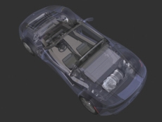 Antriebssystem des Tesla Roadster 2006