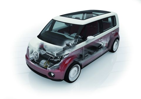 Elektrofahrzeug Volkswagen Bulli 2011