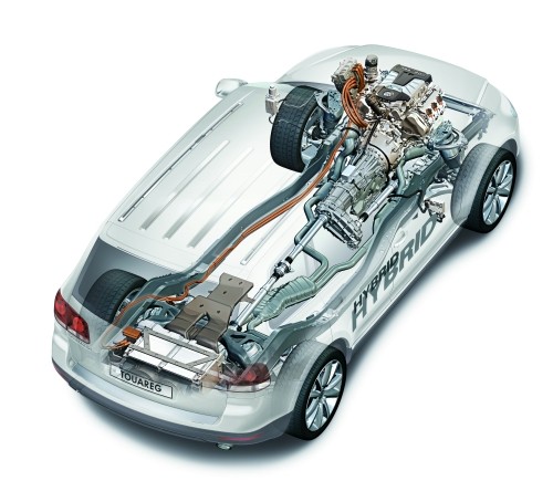 Hybridantriebsstrang des Volkswagen Touareg Hybrid