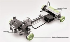 Hybrid-Komponenten des Plug-In Hybrid Volvo ReCharge Concept 2007