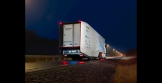 Aerodynamisches Heck des Volvo Concept Truck 2016